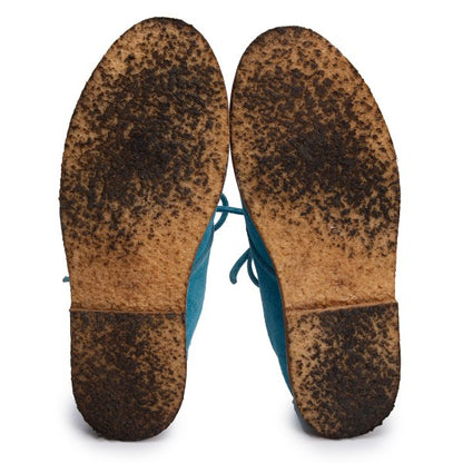COMME des GARCONS HOMME Suede Shoes Turquoise Sneakers Size 25.5cm