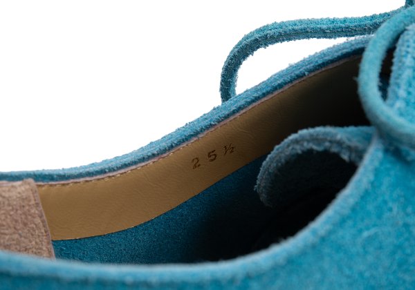 COMME des GARCONS HOMME Suede Shoes Turquoise Sneakers Size 25.5cm
