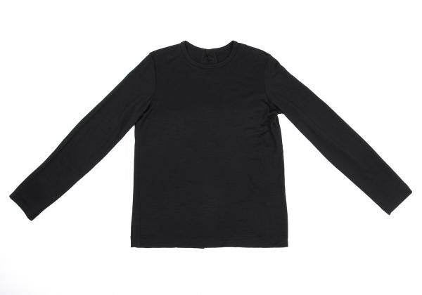 COMME des GARCONS Back Open Wool Knit Sweater Black Size M