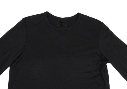 COMME des GARCONS Back Open Wool Knit Sweater Black Size M