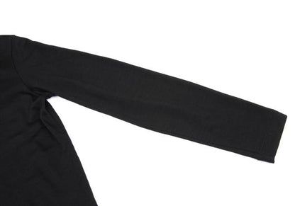 COMME des GARCONS Back Open Wool Knit Sweater Black Size M
