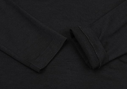 COMME des GARCONS Back Open Wool Knit Sweater Black Size M