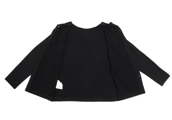 COMME des GARCONS Back Open Wool Knit Sweater Black Size M