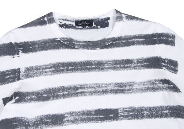 COMME des GARCONS Cotton Faded Border White Gray Size S