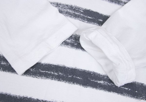 COMME des GARCONS Cotton Faded Border White Gray Size S