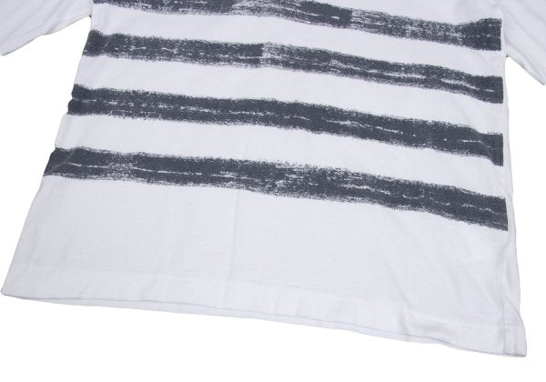 COMME des GARCONS Cotton Faded Border White Gray Size S