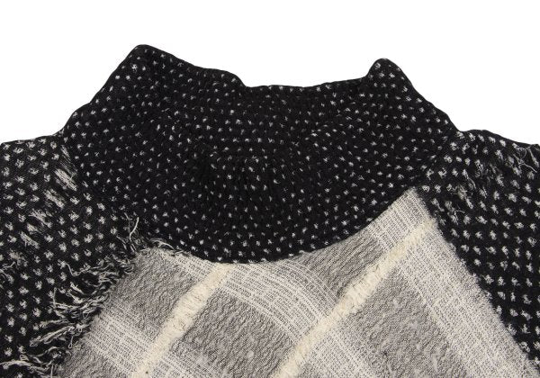 ISSEY MIYAKE Crazy Pattern High-Neck Knit Sweater Size M