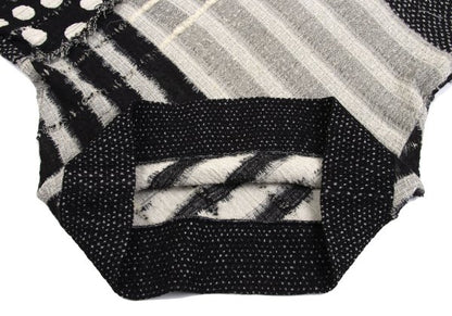 ISSEY MIYAKE Crazy Pattern High-Neck Knit Sweater Size M