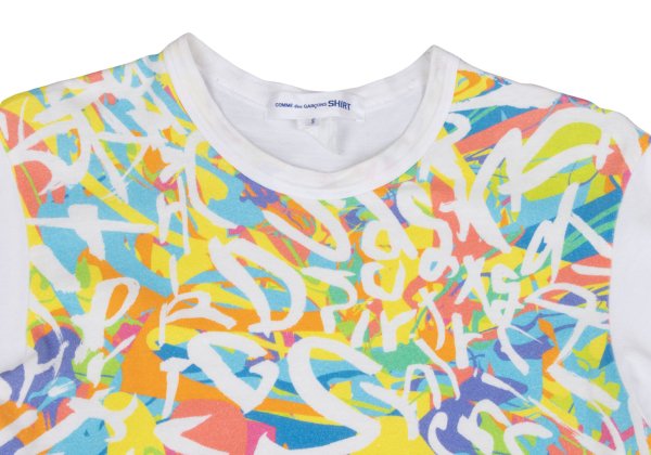 COMME des GARCONS SHIRT White Graphic Print T-Shirt Size S