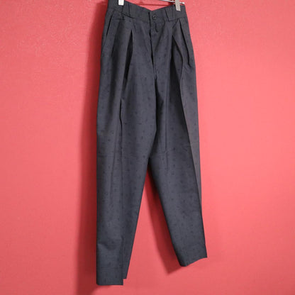 Vintage Versace Numeric Pattern Tuck Wide Slacks Size 46