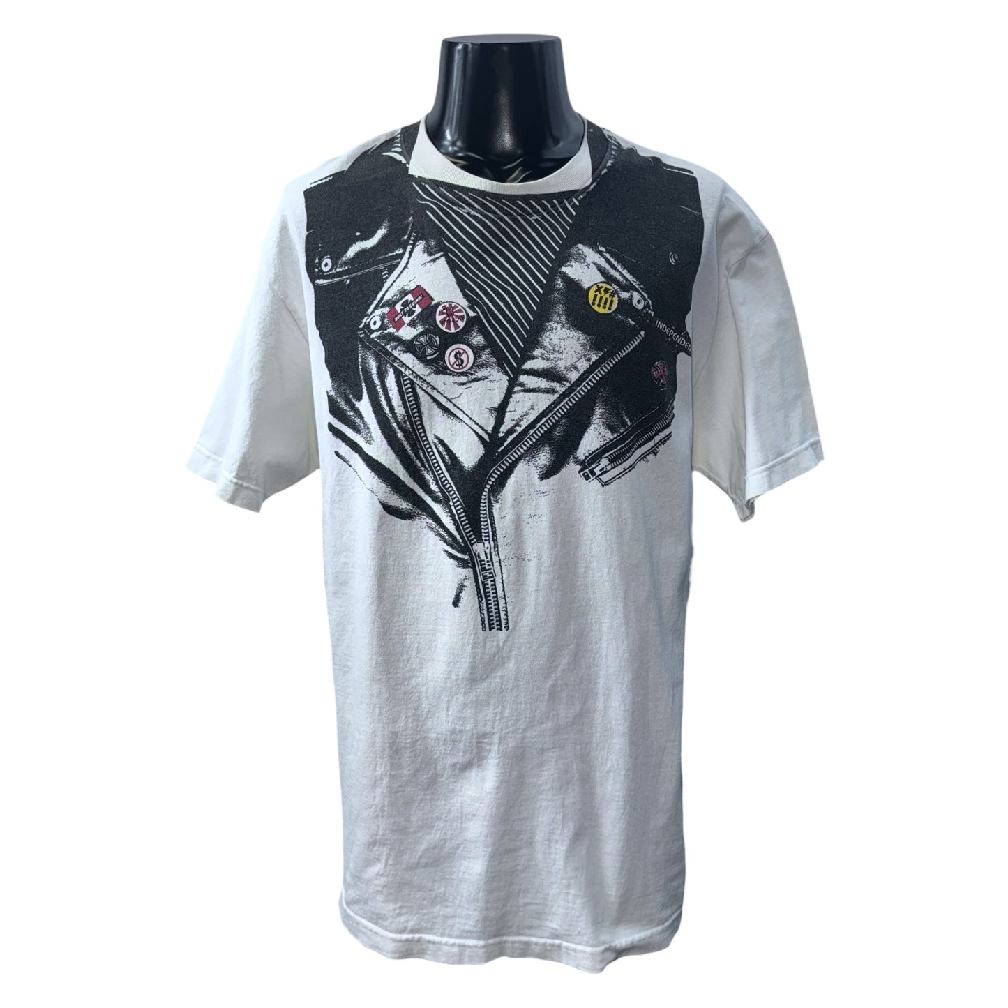 INDEPENDENT 00s Riders Jacket Trompe L'oeil Tee Size XL