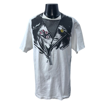 INDEPENDENT 00s Riders Jacket Trompe L'oeil Tee Size XL