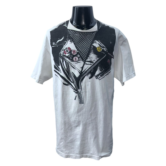 INDEPENDENT 00s Riders Jacket Trompe L'oeil Tee Size XL