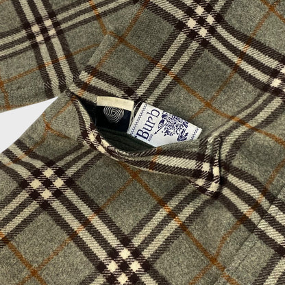 Burberrys' 90s Reversible Wool Short Coat Nova Check Size M