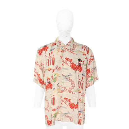JAN COMME des GARCONS Viscose White Multi T-Shirt