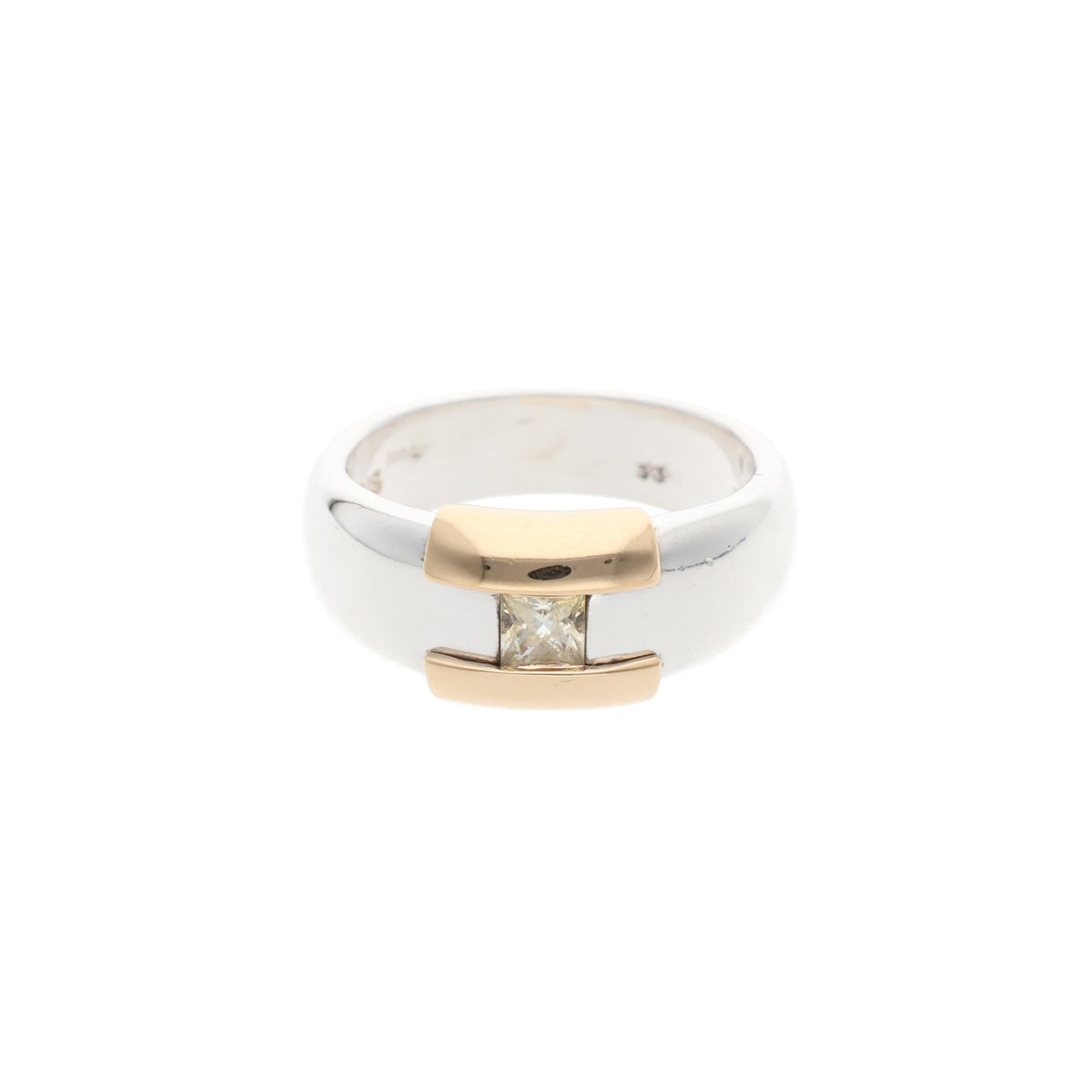 Hermes HERMÈS Silver Gold 925 Ring