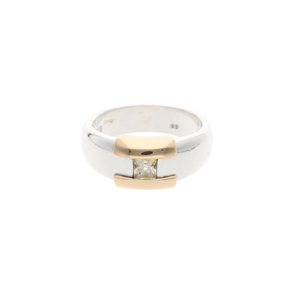 Hermes HERMÈS Silver Gold 925 Ring