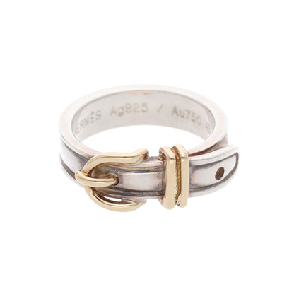Hermes HERMÈS Silver Gold 925 750 Ring