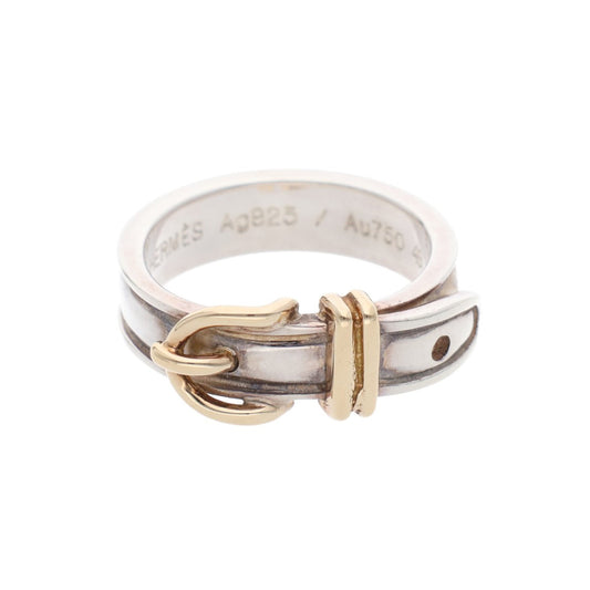 Hermes HERMÈS Silver Gold 925 750 Ring