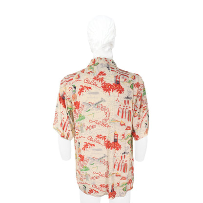 JAN COMME des GARCONS Viscose White Multi T-Shirt