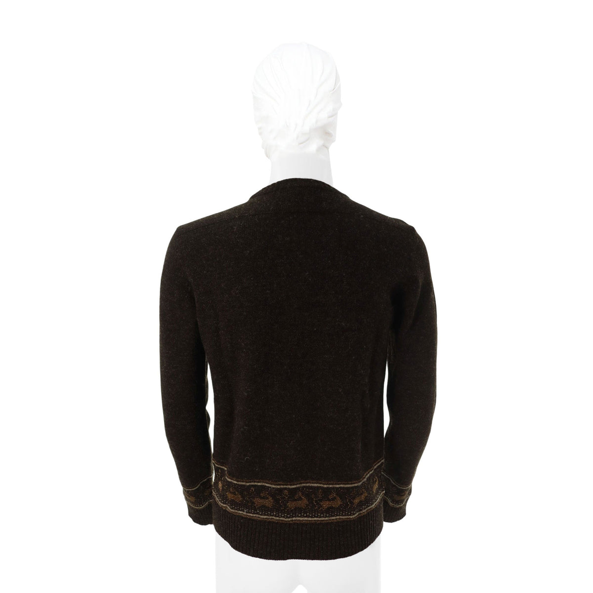 NUMBER (N)INE 2002 A/W Wool Sweater Dark Brown Gold Size 2