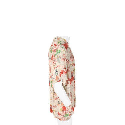 JAN COMME des GARCONS Viscose White Multi T-Shirt