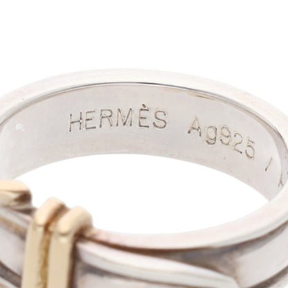 Hermes HERMÈS Silver Gold 925 750 Ring