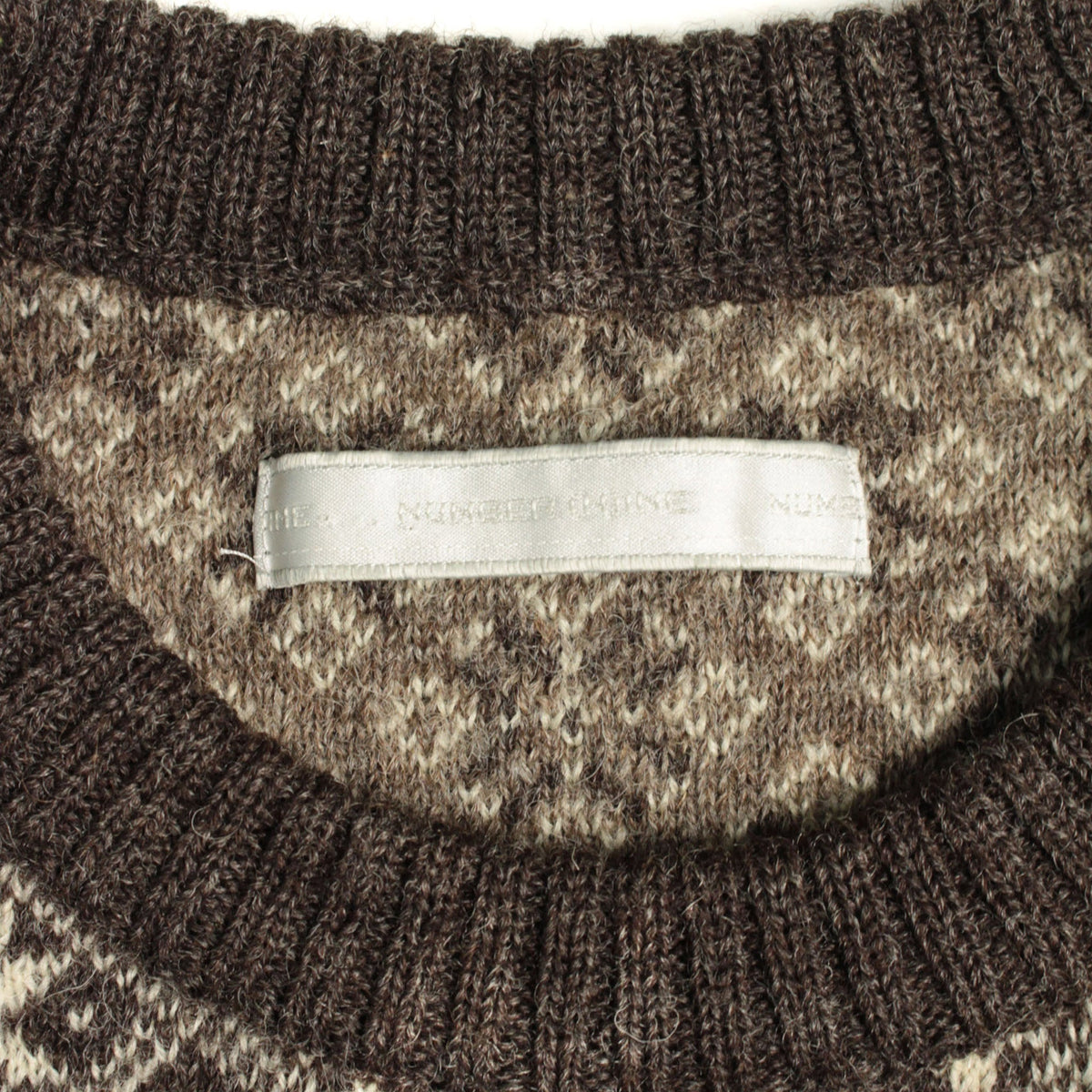 NUMBER (N)INE 2002 A/W Wool Sweater Brown Size 3