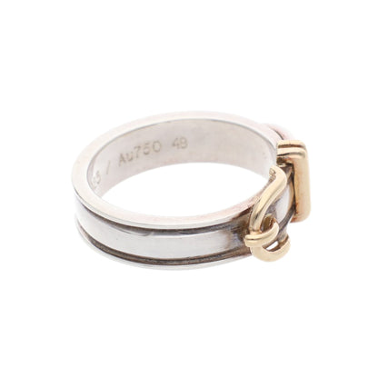 Hermes HERMÈS Silver Gold 925 750 Ring