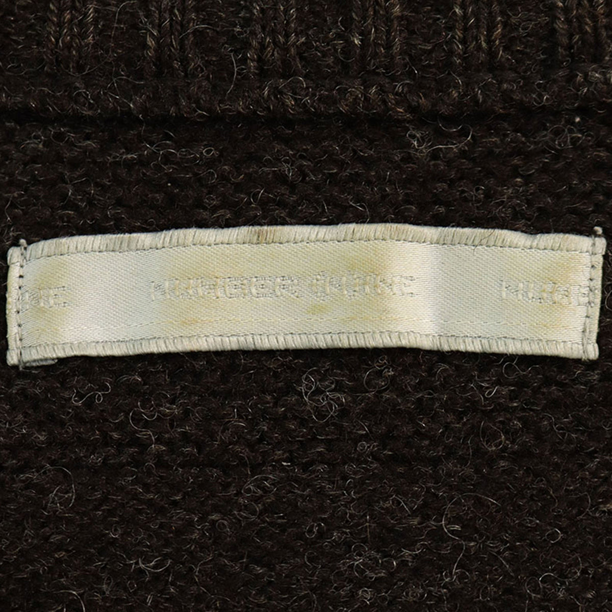 NUMBER (N)INE 2002 A/W Wool Sweater Dark Brown Gold Size 2