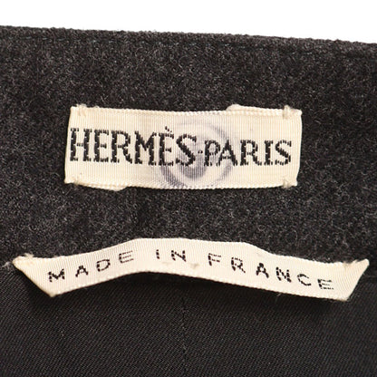 Hermes HERMÈS by Martin Margiela Gray Wool Skirt Size 38