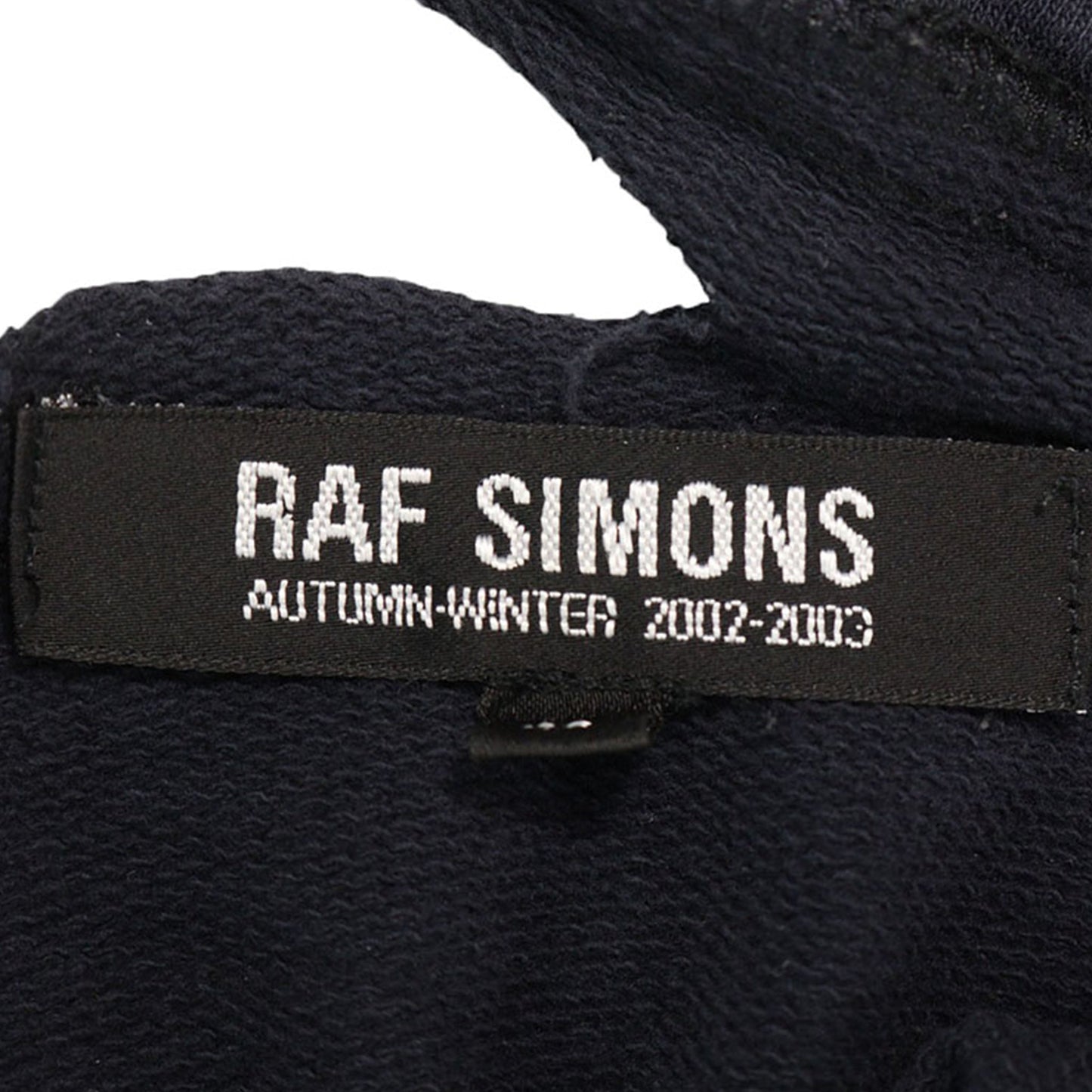 RAF SIMONS 2002A/W Navy Hoodie Size 46