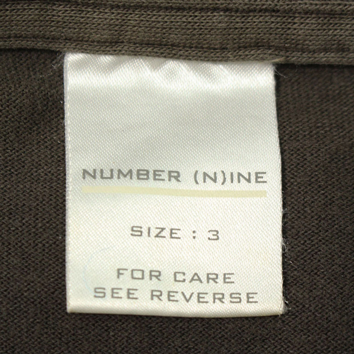 NUMBER (N)INE 2001 S/S Beige Long Sleeve Shirt Size 3