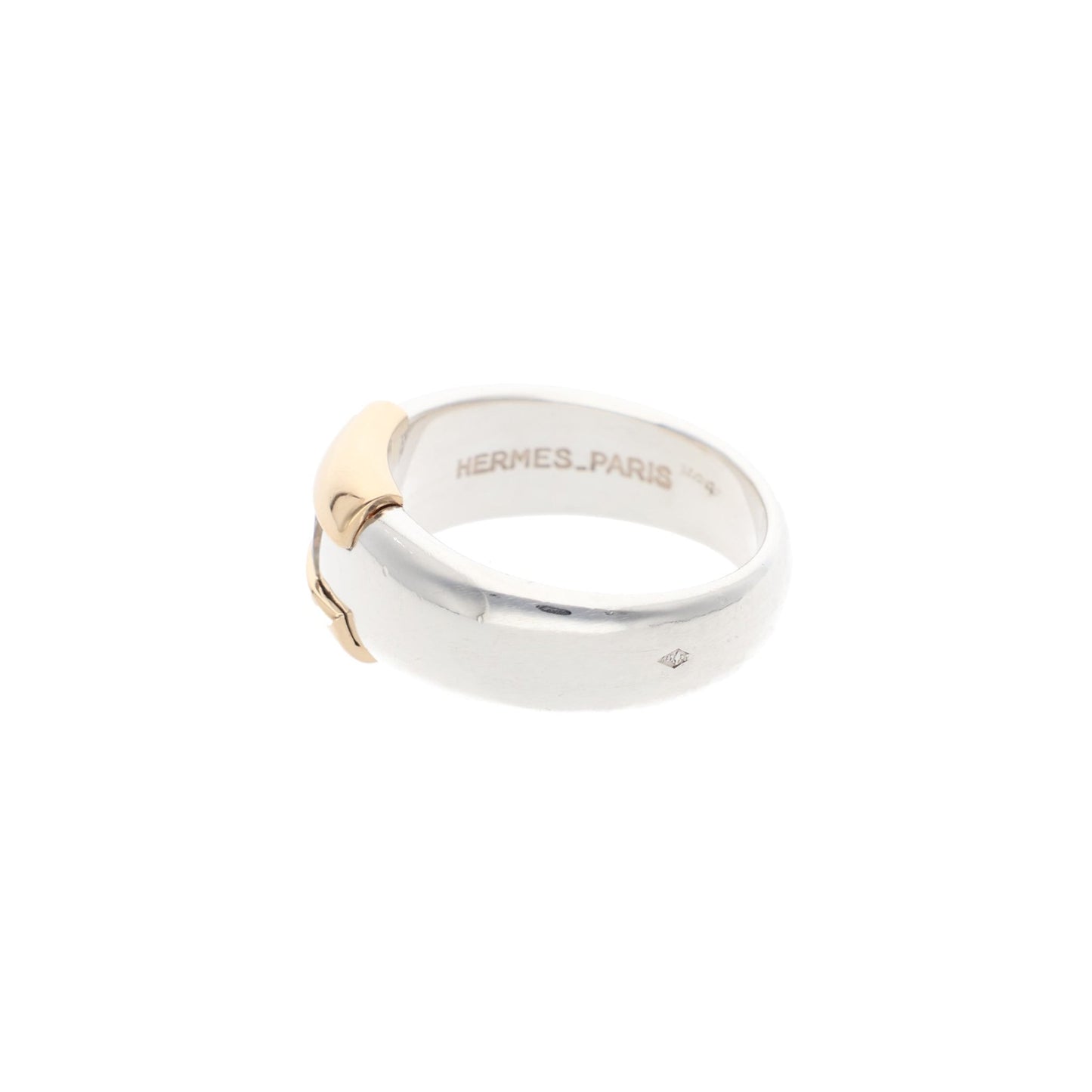 Hermes HERMÈS Silver Gold 925 Ring