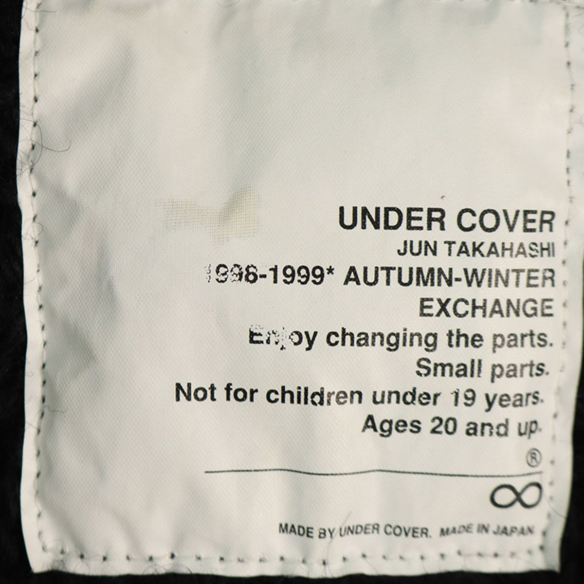 UNDERCOVER 1998 A/W Wool Sweater Dark Navy