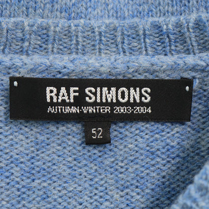 RAF SIMONS 2003 A/W Wool Sweater Light Blue Size 52