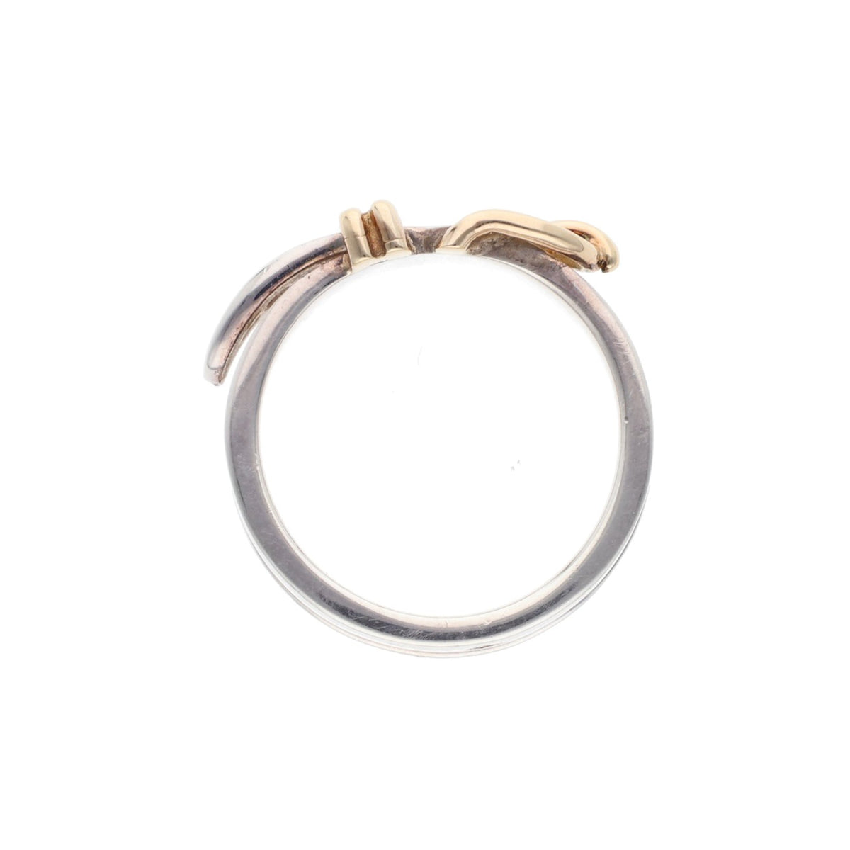 Hermes HERMÈS Silver Gold 925 750 Ring