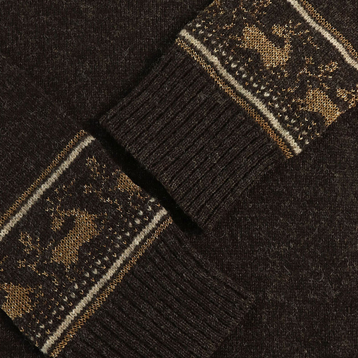 NUMBER (N)INE 2002 A/W Wool Sweater Dark Brown Gold Size 2