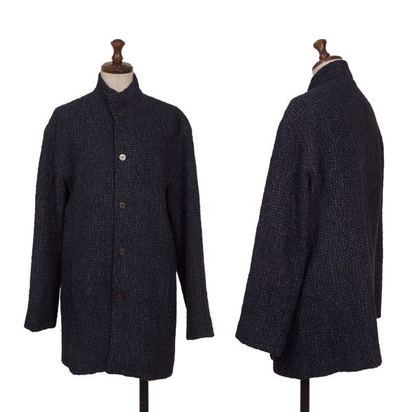 JURGEN LEHL Wool Silk Design Weave Collar Jacket Size M