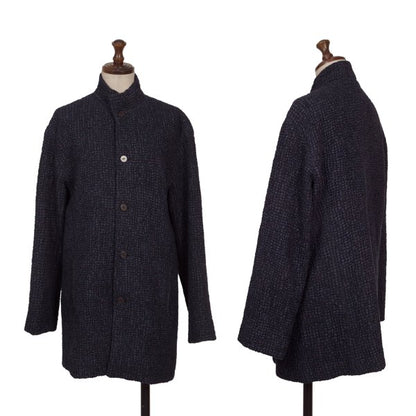 JURGEN LEHL Wool Silk Design Weave Collar Jacket Size M