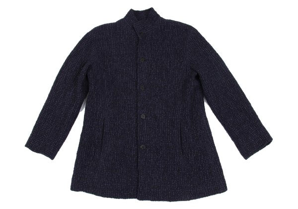 JURGEN LEHL Wool Silk Design Weave Collar Jacket Size M