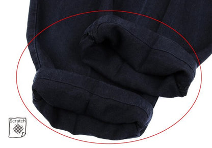 Papas Linen Two-Tuck Cuffed Pants Navy Size LL