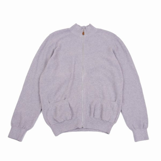 Papas Cotton Cashmere Driver's Knit Sweater Lilac Size M