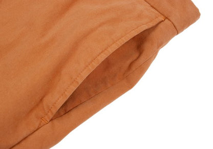 Papas Cotton Rayon Garment-Dyed Stretch Chinos Brown Size LL