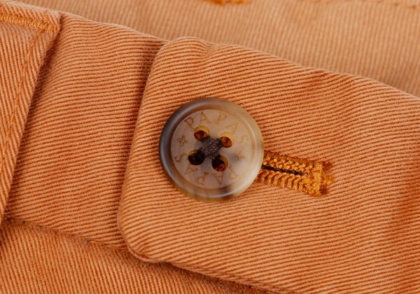 Papas Cotton Rayon Garment-Dyed Stretch Chinos Brown Size LL