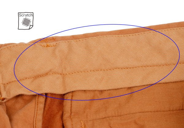 Papas Cotton Rayon Garment-Dyed Stretch Chinos Brown Size LL