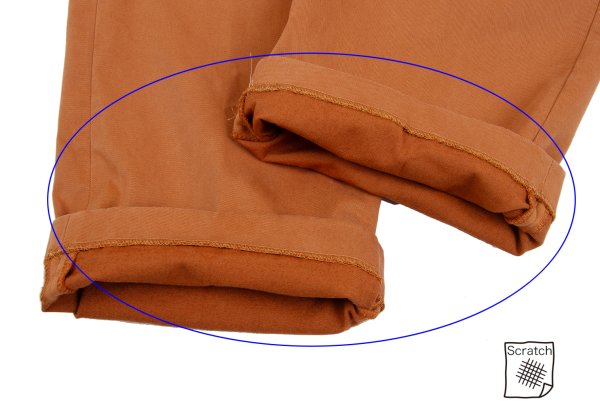 Papas Cotton Rayon Garment-Dyed Stretch Chinos Brown Size LL