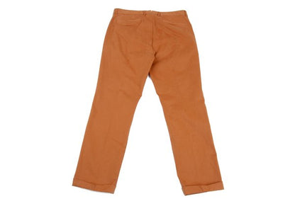 Papas Cotton Rayon Garment-Dyed Stretch Chinos Brown Size LL