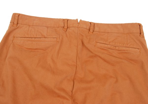 Papas Cotton Rayon Garment-Dyed Stretch Chinos Brown Size LL