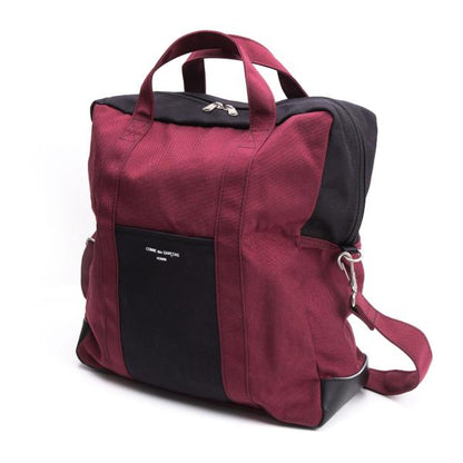 COMME des GARCONS HOMME 2-Way Shoulder Bag Bordeaux Black